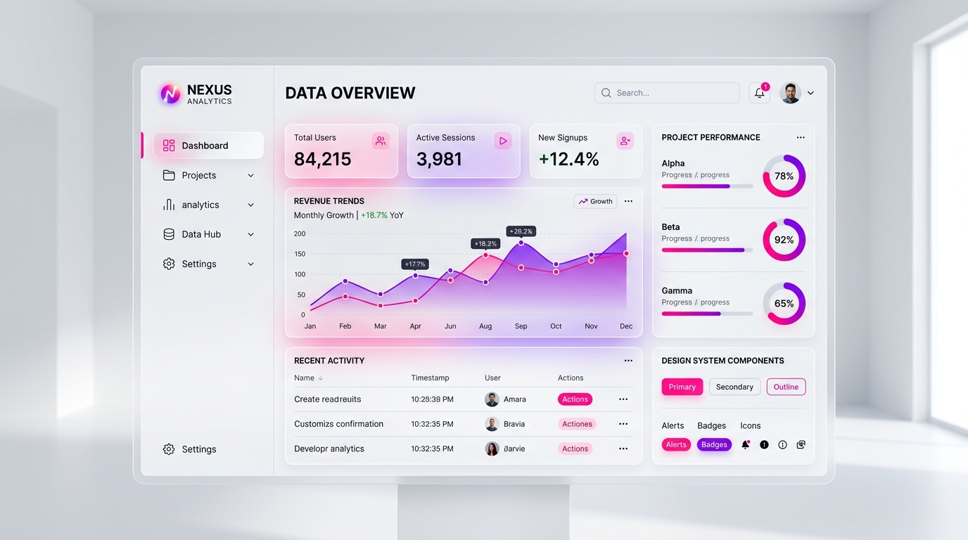 Cromp UI/UX Design System Showcase